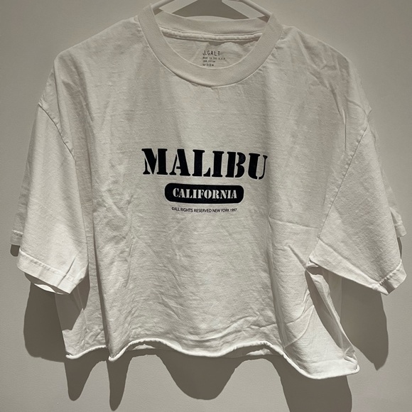BRANDY MELVILLE Malibu t shirt white - Picture 2 of 4